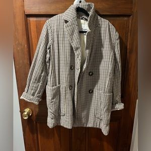 Madewell, quilted lined blazer.
